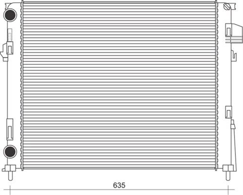 MAGNETI MARELLI Radiators, Motora dzesēšanas sistēma 350213113800